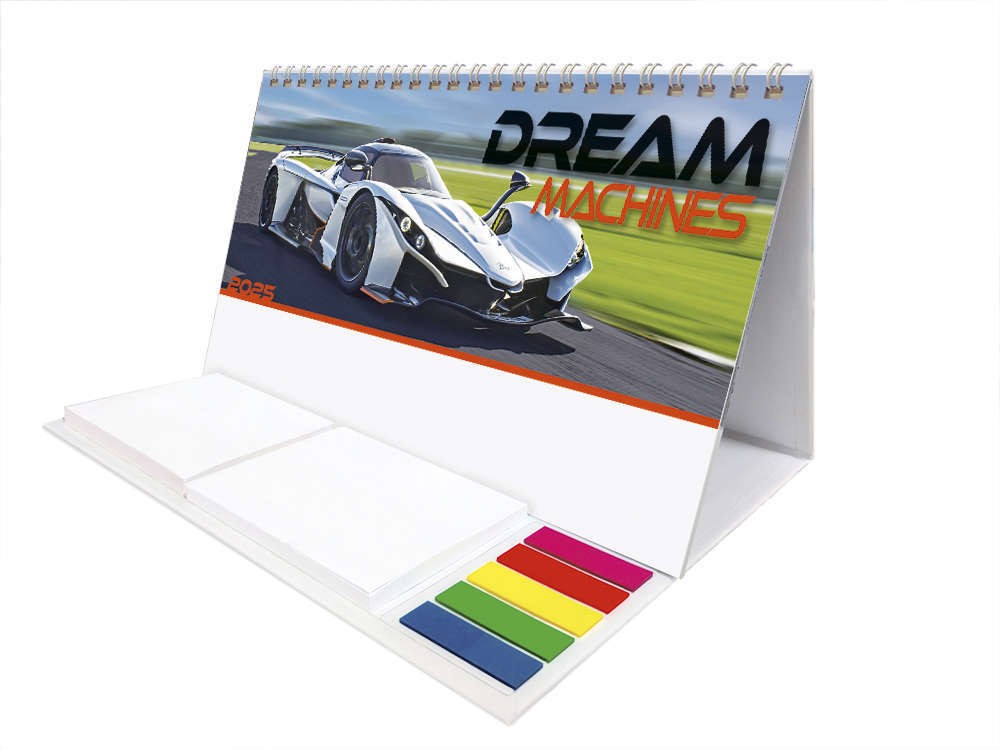 Dream Machines Note Station Desk Calendar