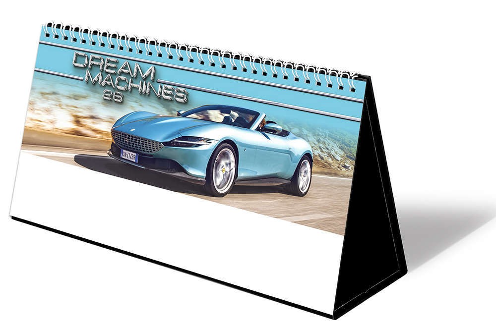 Dream Machines Premium Lined Easel Desk Calendar