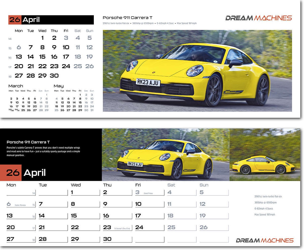 Dream Machines Desk Calendar