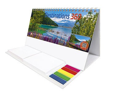 Destinations360 Note Station Desk Calendar