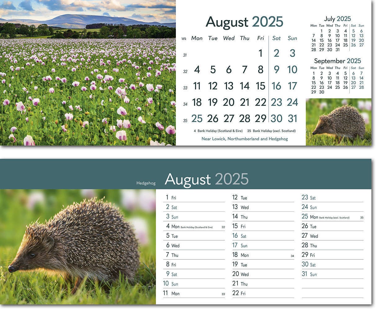 Rural Britain Desk Calendar