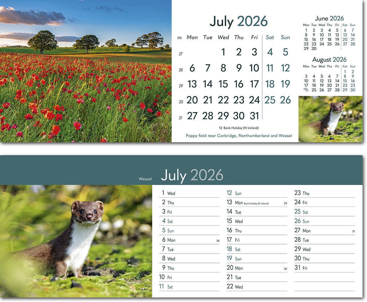 Rural Britain Desk Calendar