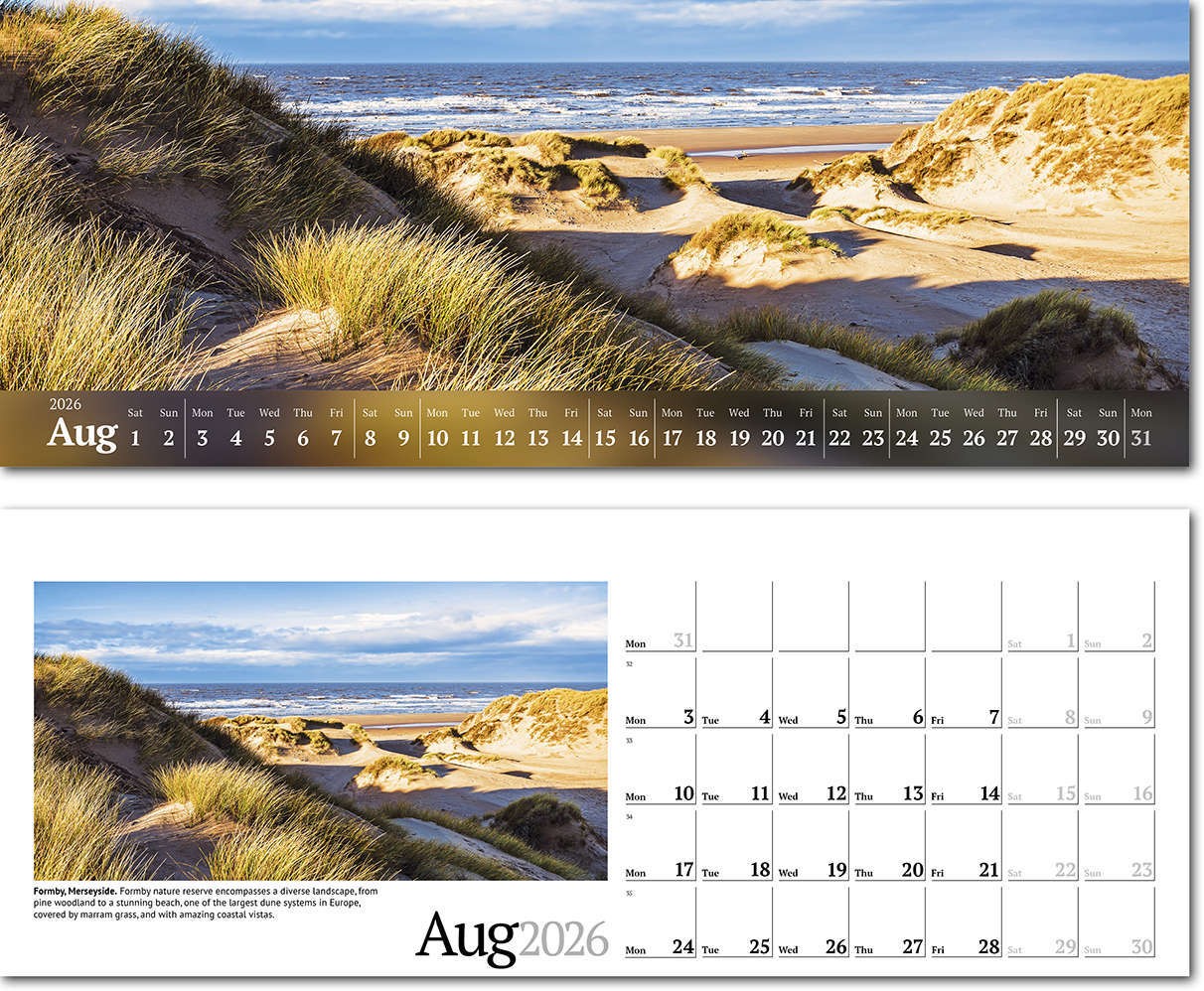 Wild Britain Note Station Desk Calendar 