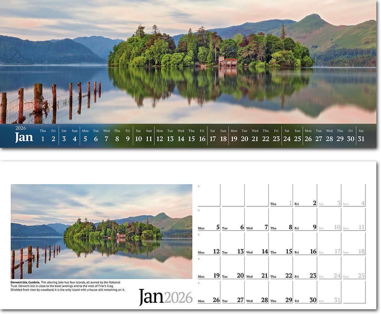 Wild Britain Note Station Desk Calendar 