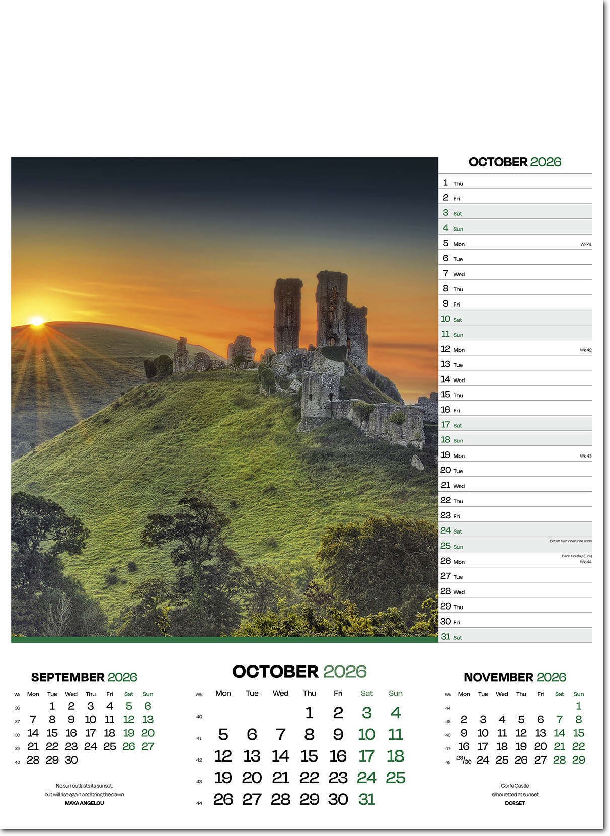 Moods of Nature Calendar