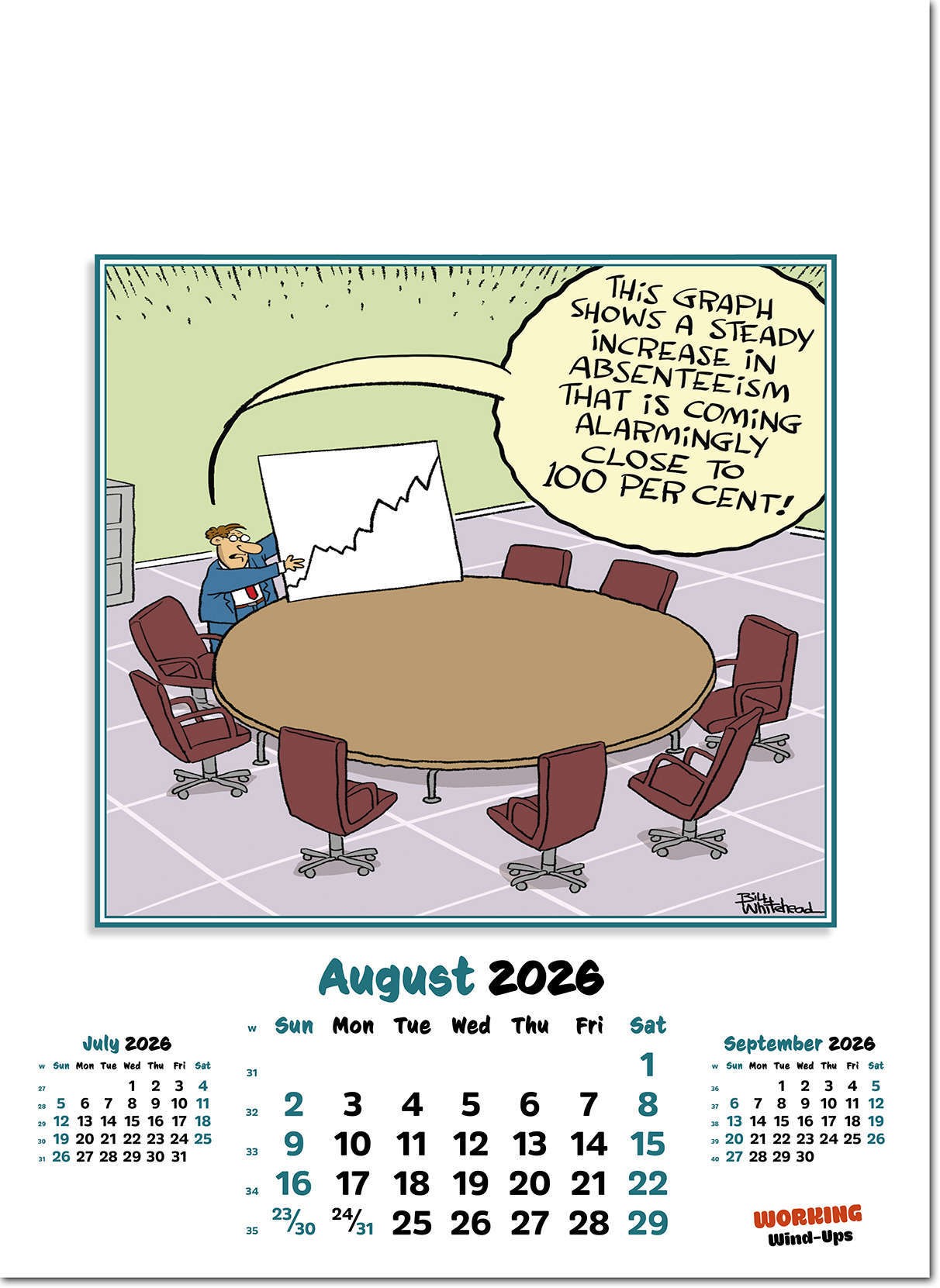 Working Wind-Ups Wall Calendar