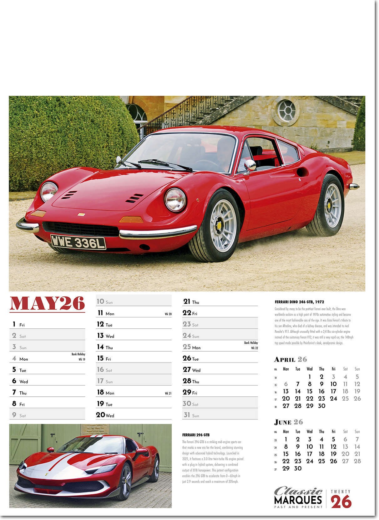 Classic Marques Past and Present Calendar