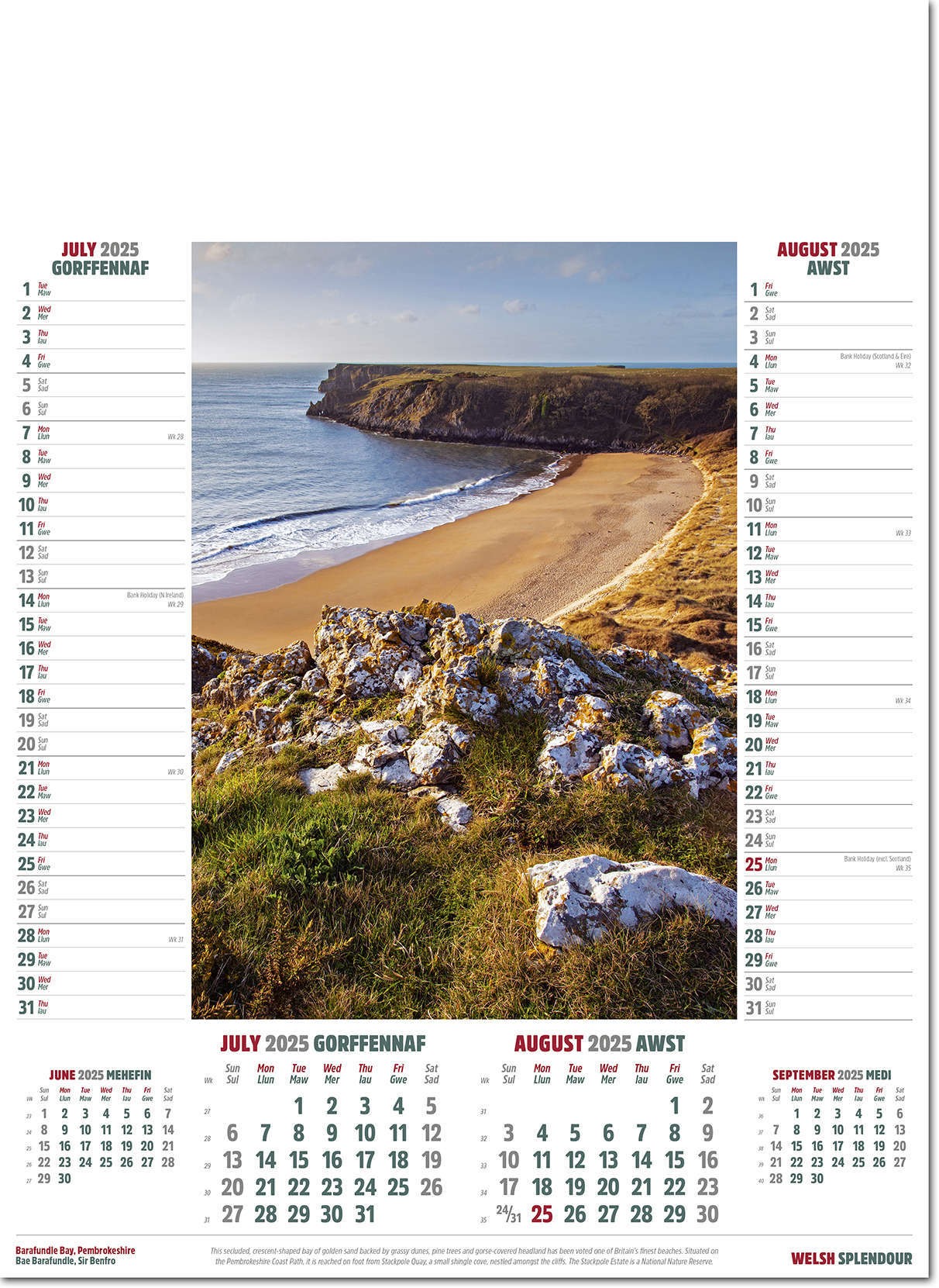 Welsh Splendour Calendar