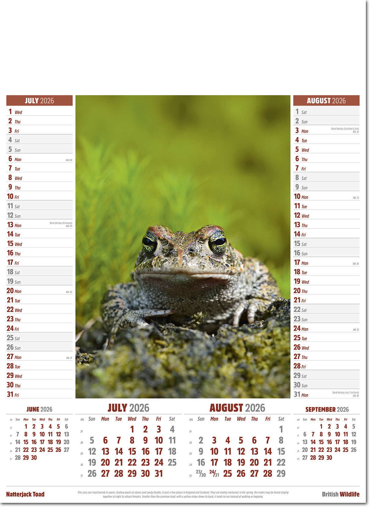 British Wildlife Calendar