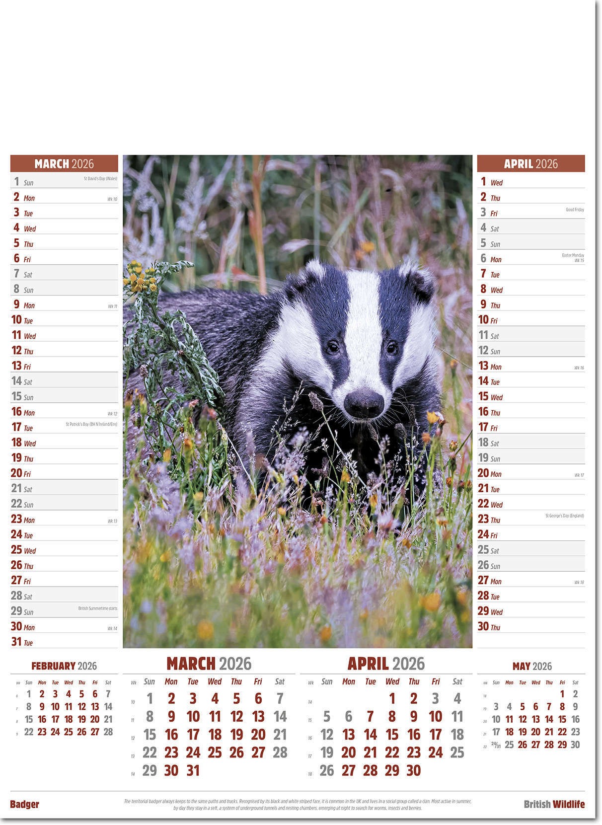 British Wildlife Calendar