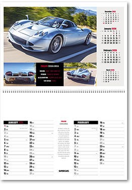 Supercars Postage Saver Calendar