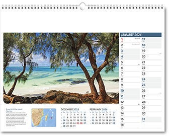 Destinations Wall Calendar