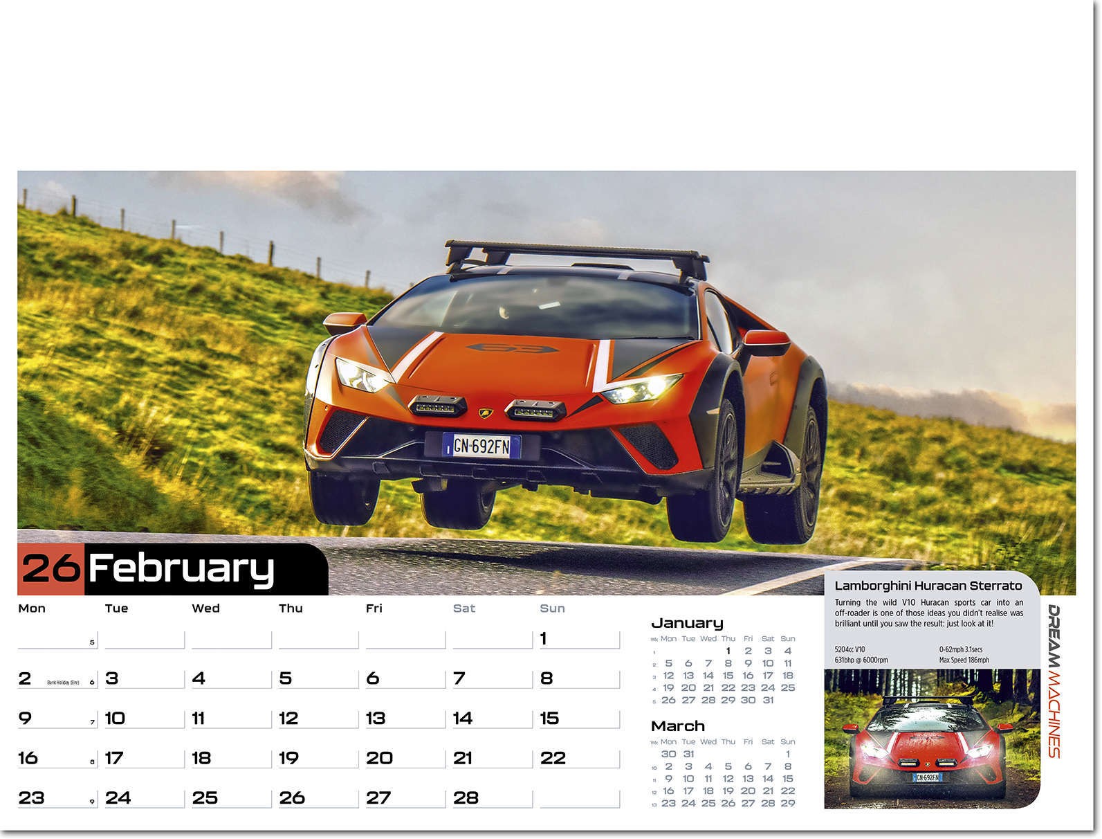 Dream Machines Wall Calendar