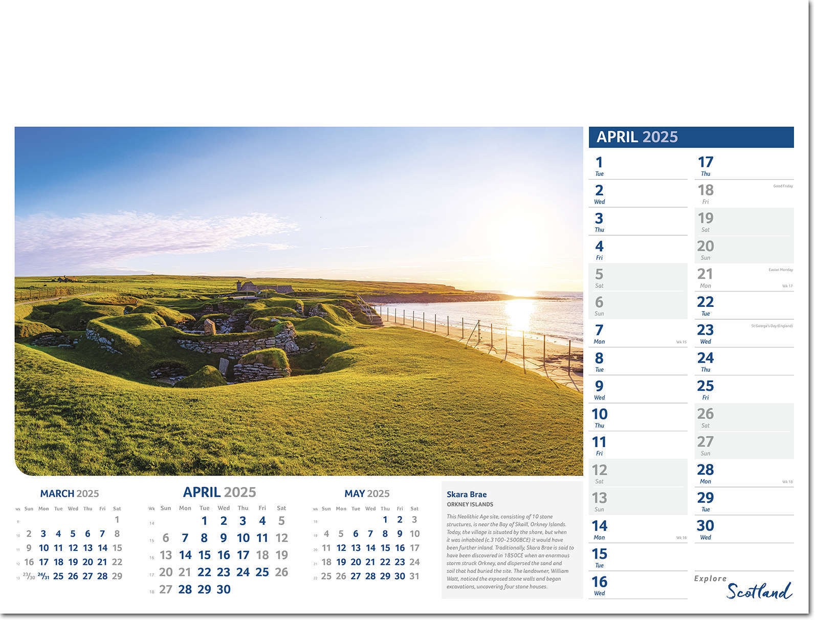 Explore Scotland Calendar