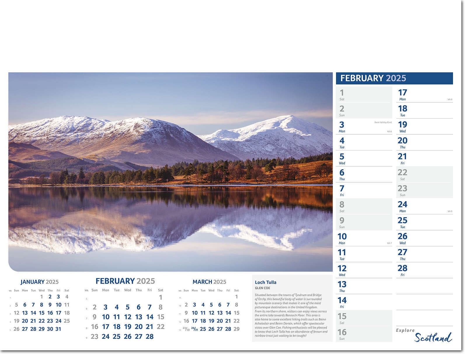 Explore Scotland Calendar