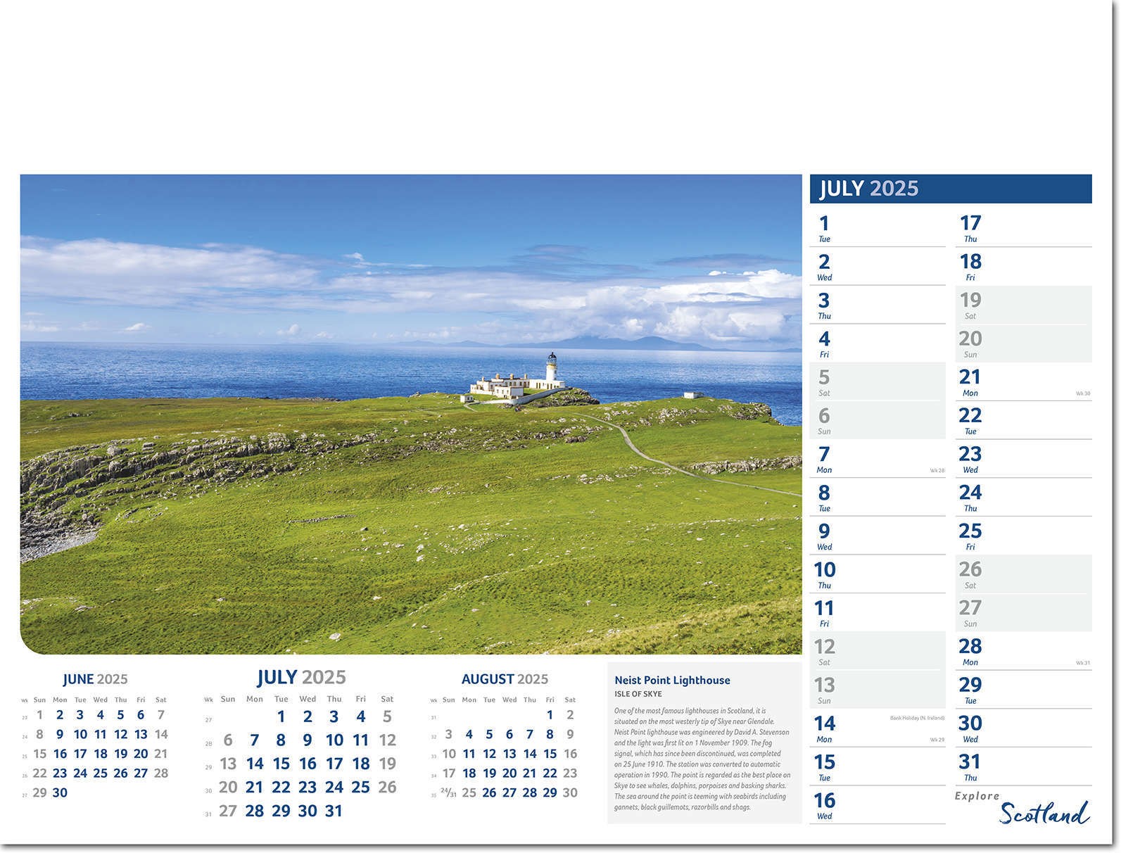 Explore Scotland Calendar