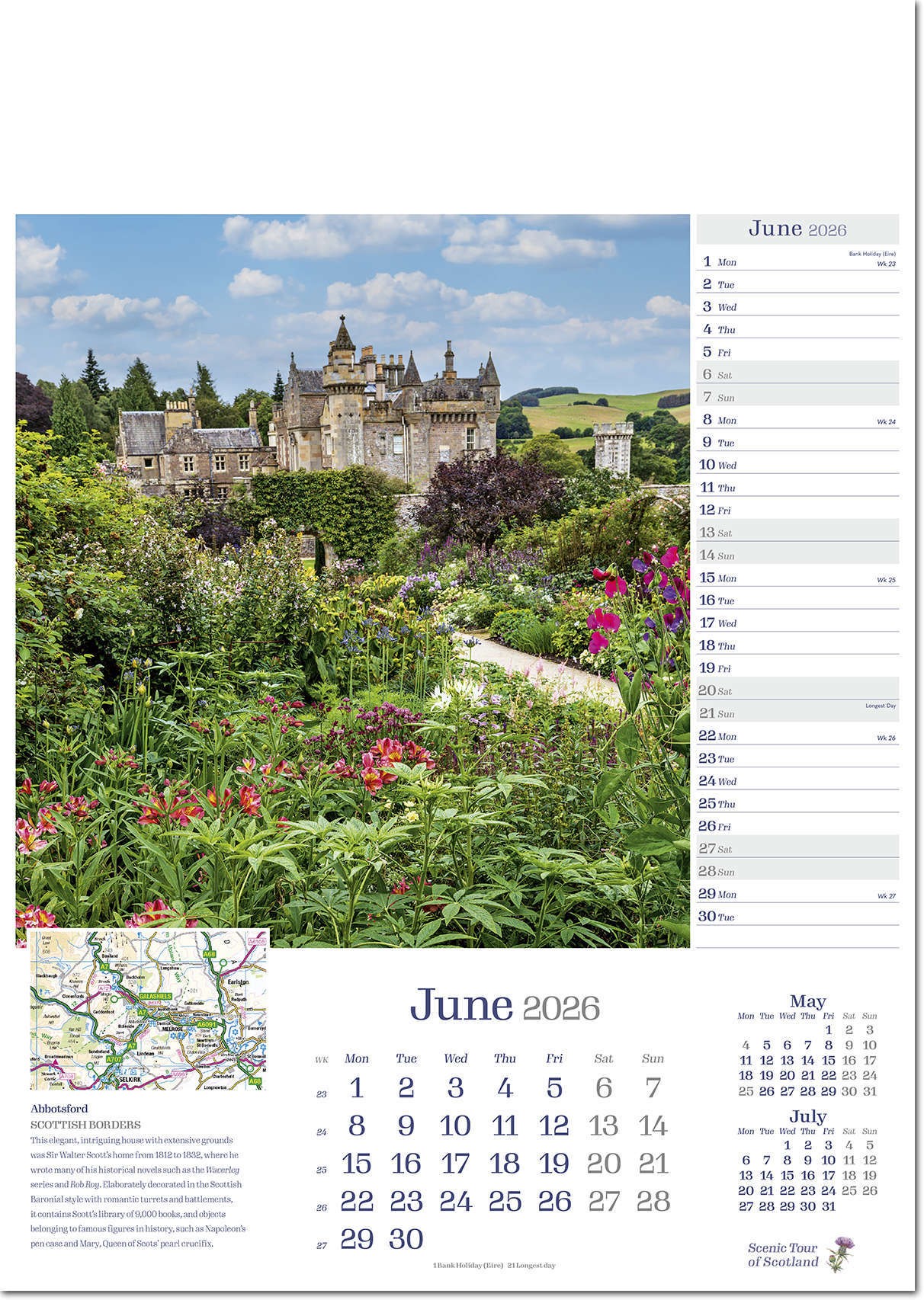 Scenic Tour of Scotland Calendar