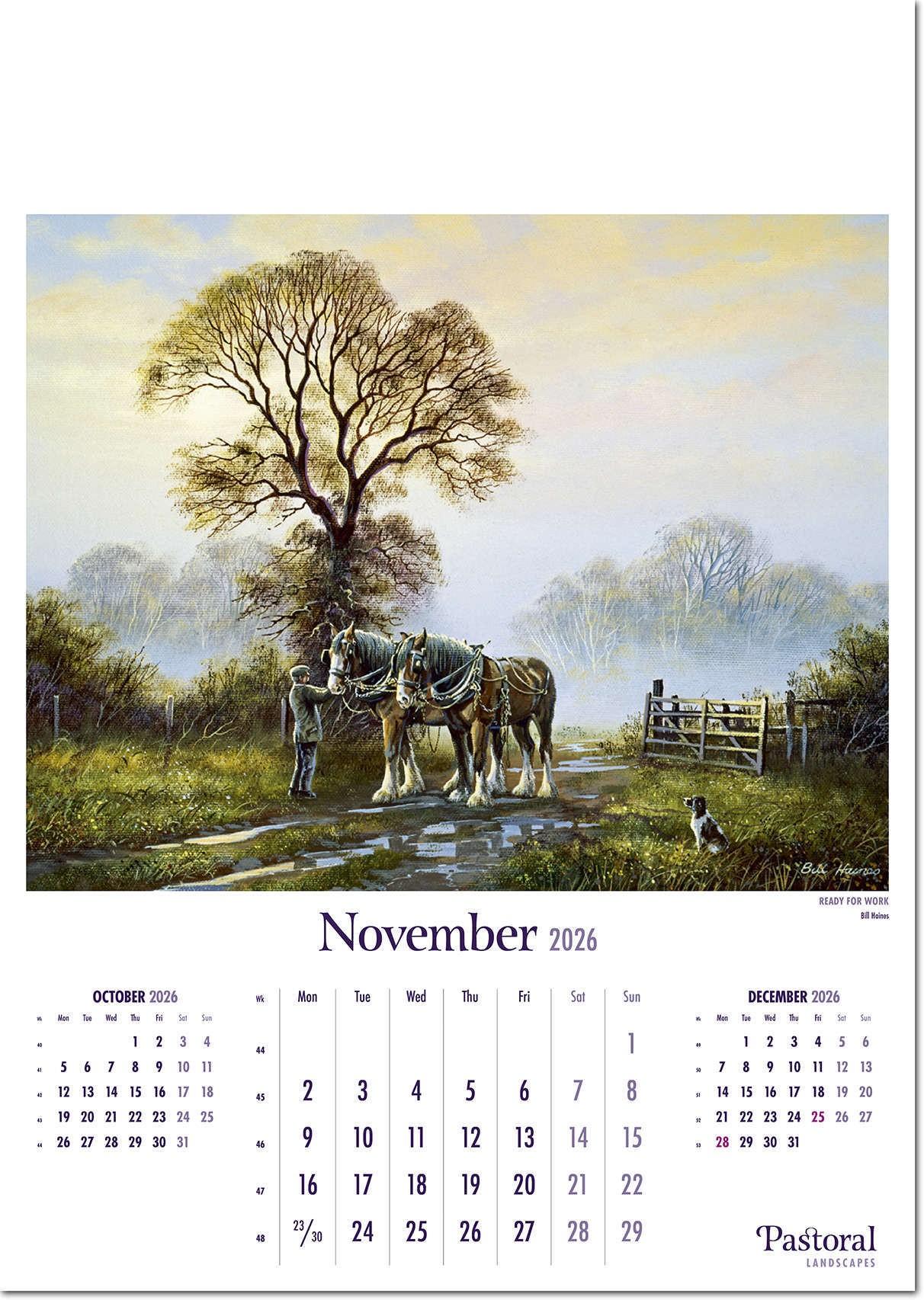 Pastoral Landscapes Calendar