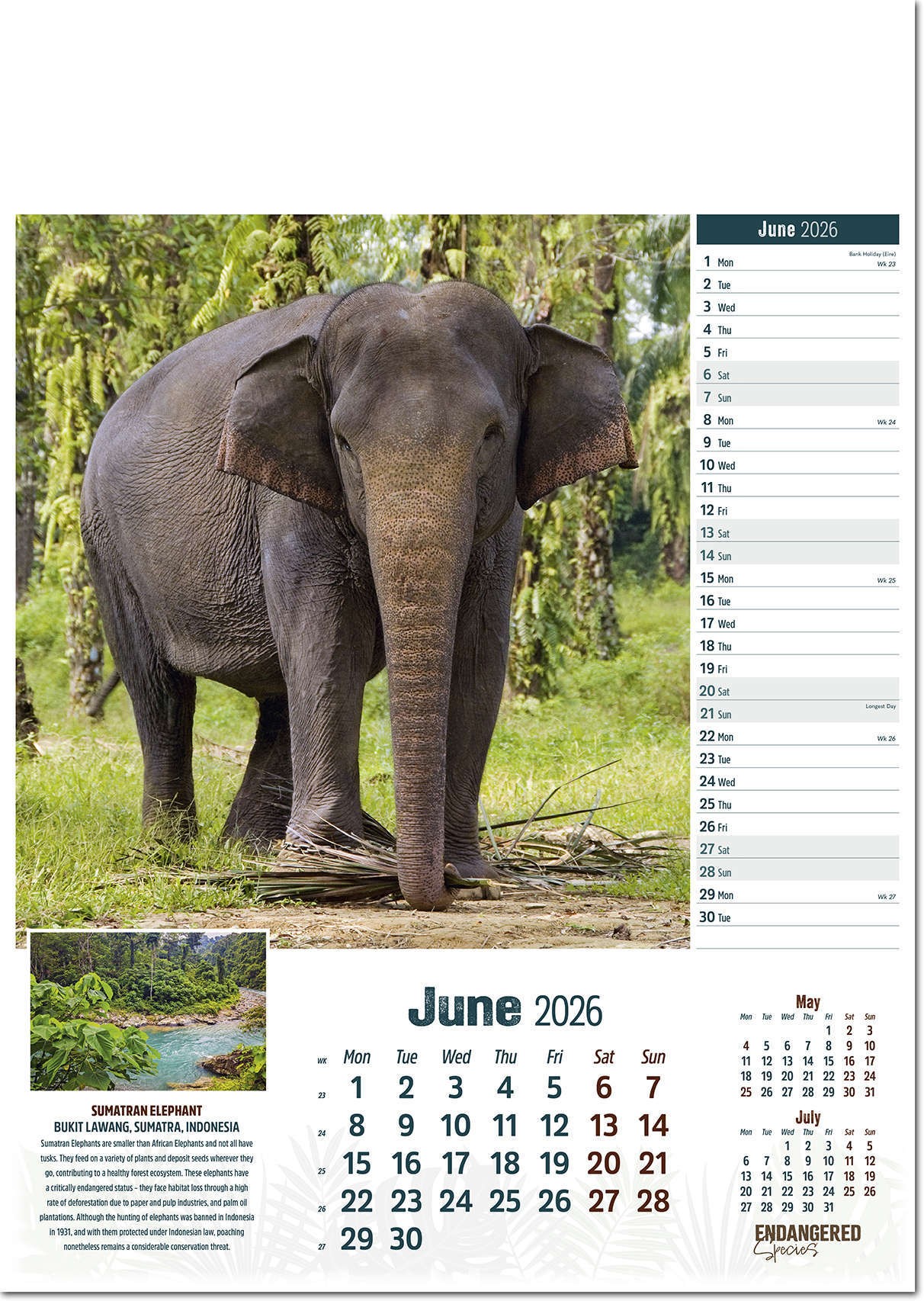 Endangered Species Calendar