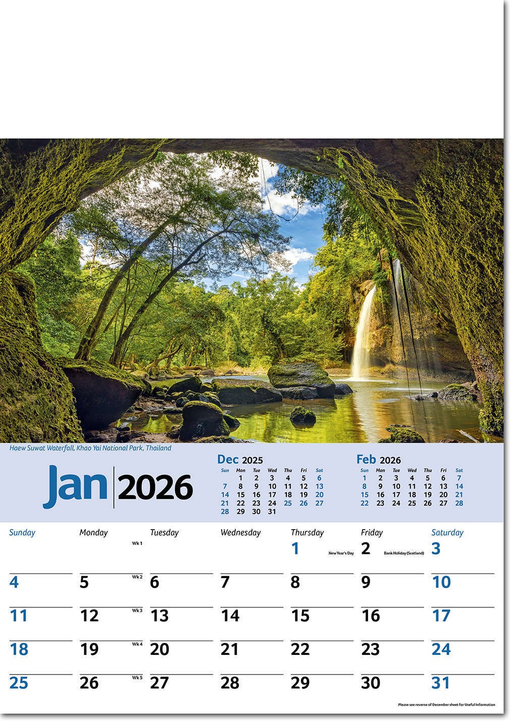 Scenic World Wall Calendar