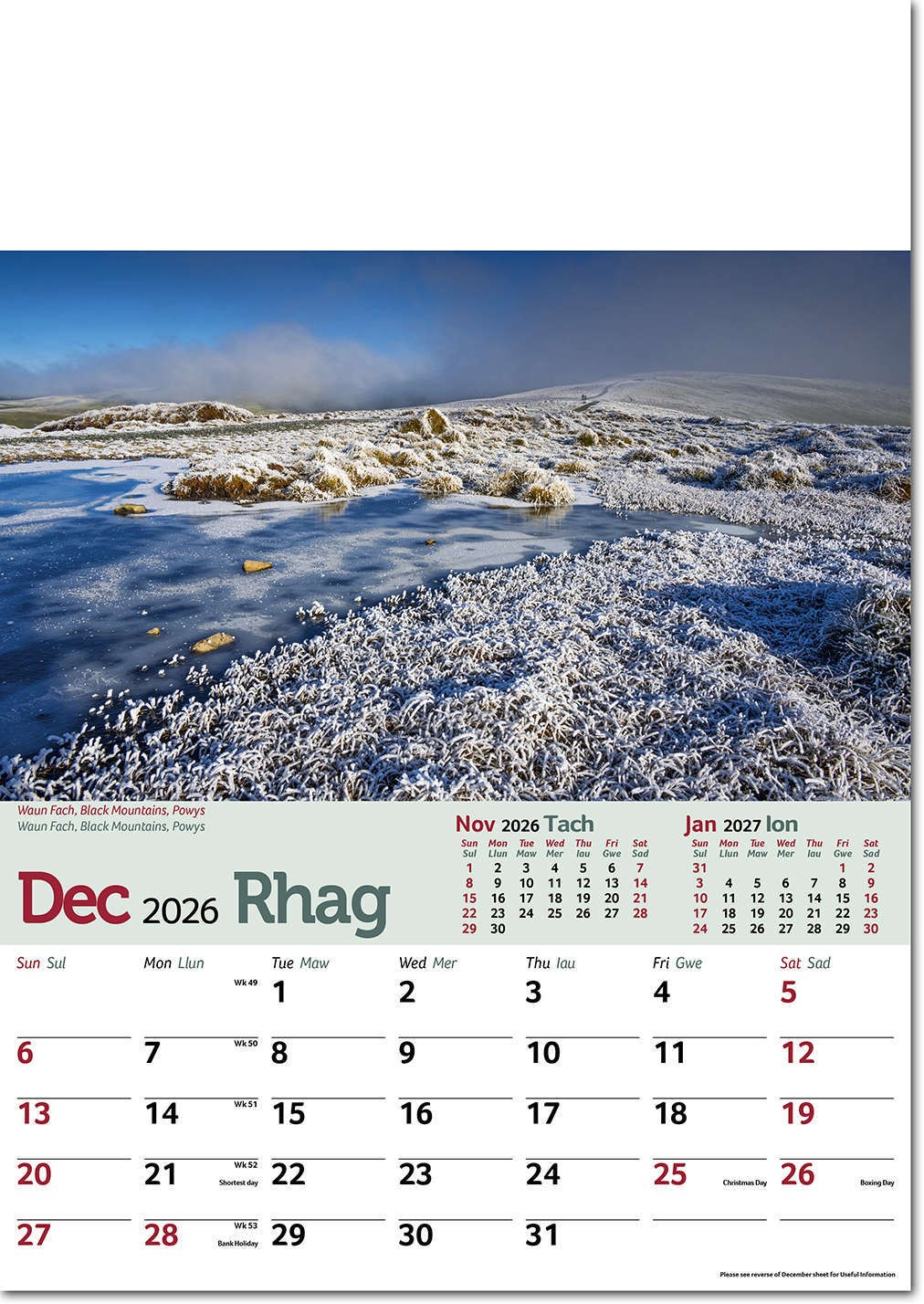 Tour of Wales Calendar