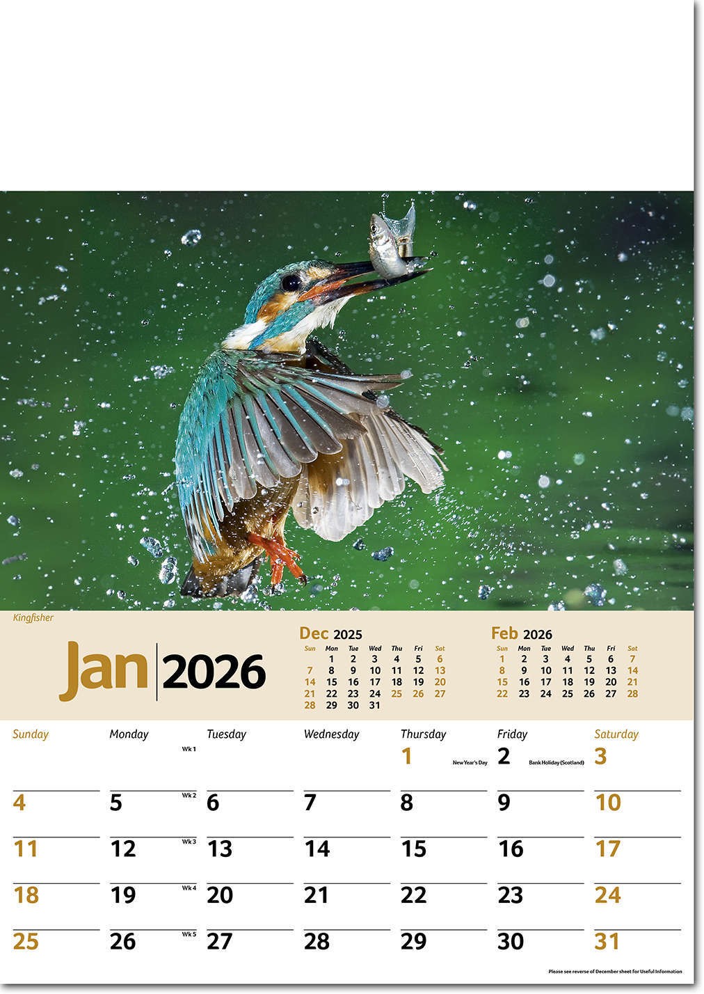 Wildlife Memo Calendar