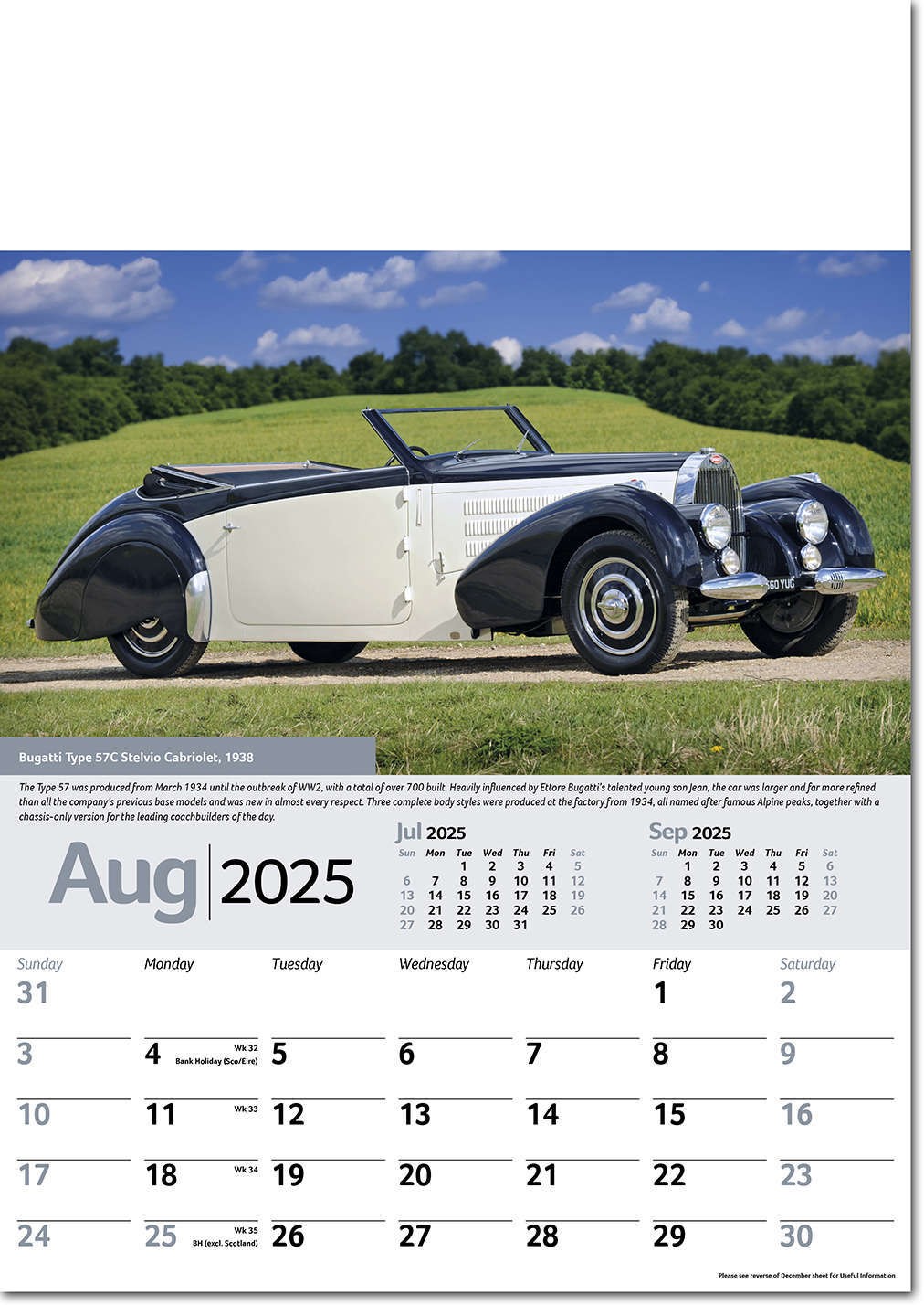 Collectors Cars Calendar