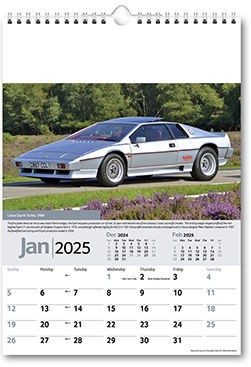 Collectors Cars Calendar